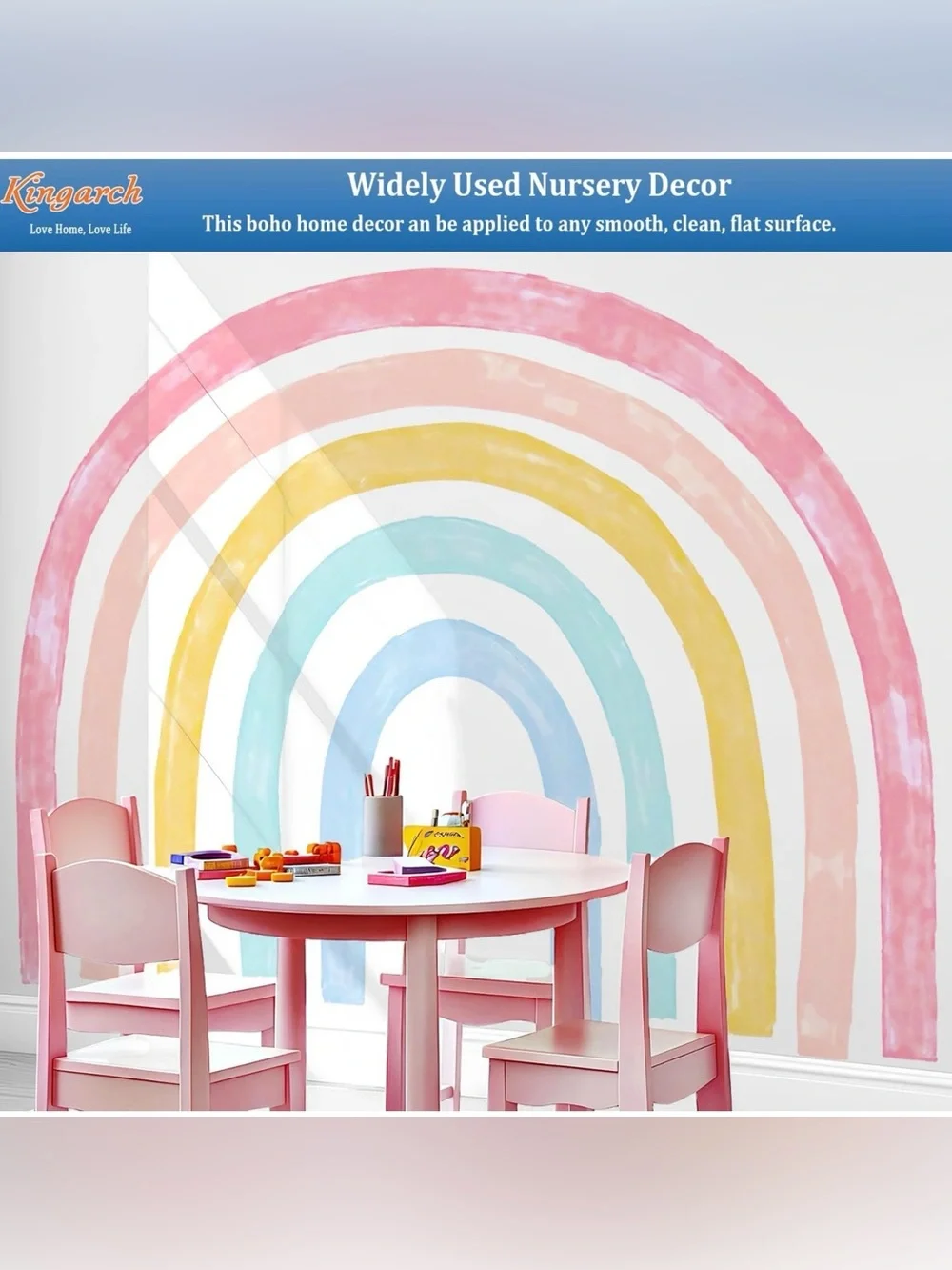 Kingarch Large Watercolor Arch Wall Decal, New - Picture 3 of 6